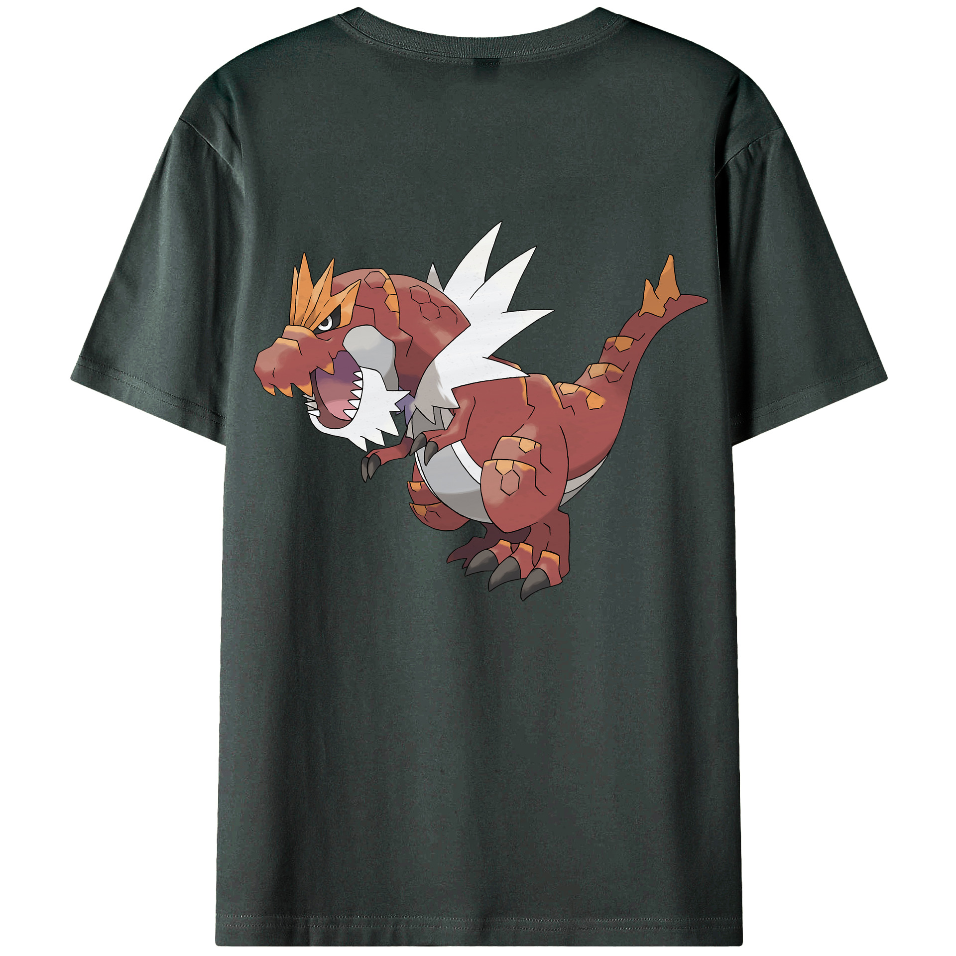 （画像用） ポケットモンスター Pokémon 綿100％ メンズ半袖Tシャツ（バックプリント） 通気性